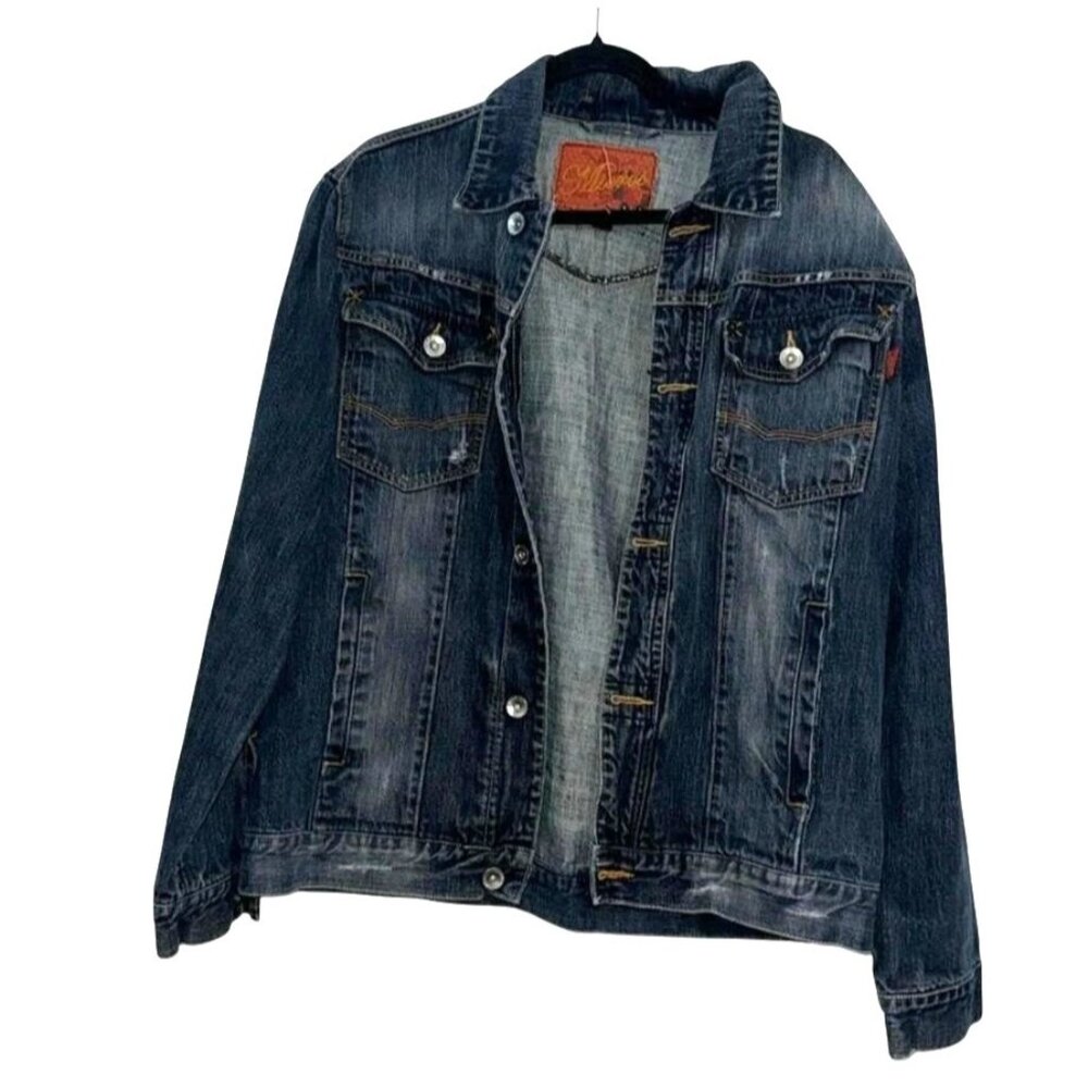 Vintage Washed Blue Denim Jacket LeviS Classic Western Style